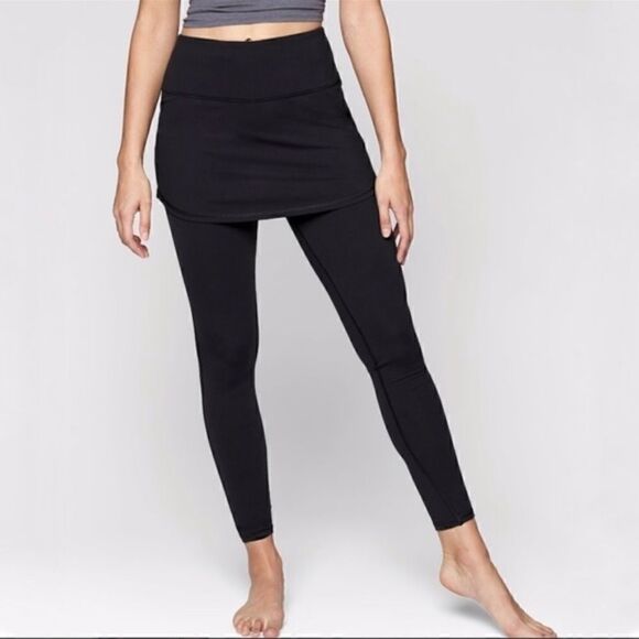 𝅺athleta High Rise Chaturanga 2 n 1 Skirt Legging Tight SP - Picture 1 of 7